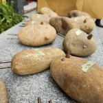 每一隻鳥兒的嘴喙，打磨得光亮、平滑顯得相當逗趣，描繪一隻隻收起翅膀想要自由卻又嚮往安定的鳥兒，即將在「新業(yè)築願景」築起與家人相守的巢。