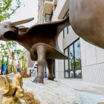 街角藝術(shù) 蛙與牛 完工實(shí)景圖