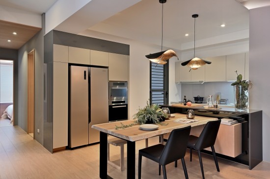 你也同樣享受著餐廚時光嗎？兼顧實用性及美學的空間，讓人迎來舒適的視覺饗宴後開心掌廚！