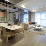 善用玻璃層板與薄窗簾，讓自然光的溫暖落入家中；客餐廚合一的設(shè)計(jì)，關(guān)照所有家人讓關(guān)係親密加分。