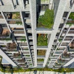 臺中首座宜居建築-新業(yè)「大塊森鄰」引領(lǐng)建築新革命，座落臺中單元二低密度區(qū)，創(chuàng)新規(guī)劃「樹島陽臺 × 四季合院 × 垂直森林」，讓綠意走入生活空間。