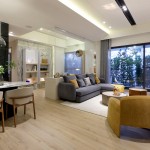 優(yōu)雅的廳房以開放式的動線銜接，寬敞明亮之姿，與家人友人相聚，伴隨溫馨與嬉鬧，融為一景，編織成一幕幕美麗的回憶。