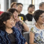 林院長詼諧風(fēng)趣的演講，吸引全場聽眾的目光