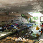 沙鹿地區(qū)的「母親之河」，長(zhǎng)久以來提供居民生活上的需要，包括生活用水、洗衣及洗菜等，形成了別具特色的「洗衣文化」。