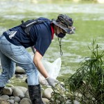 屈膝、彎腰，以謙卑的心態(tài)拾起人們圖方便而製造出的廢棄物，淨(jìng)溪的目的也是攔截100%本土創(chuàng)造出的垃圾，不讓其落入大海，任其於汪洋大海中漂流到世界各地。