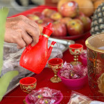 斟上一杯敬天地的心，建築的初衷與懇求願得天地垂聽，期盼工程順利圓滿。