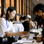 仔細(xì)核對住戶的資料及確認(rèn)票券張數(shù)，為的就是要讓新業(yè)住戶們在活動中留下難忘回憶。