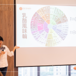 透過乳酪風(fēng)味輪，探索每一款不同的風(fēng)味口感，草本味、鹹味、菇味甚至是汗味，每種感受因人而異，豐富又有趣。