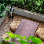 四季合院以四季為設(shè)計(jì)主題的露臺，不同的主題造景與高度視野，創(chuàng)造各具特色的空間感受，歡迎住戶走出家門，與鄰里在此一同小歇談心，就像是過去三合院前的「埕」，總是滿載著人們的笑語，和溫暖人情。