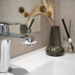 沉穩(wěn)內(nèi)斂的兩段式單槍龍頭，在日常使用上，聰明節(jié)水，環(huán)保節(jié)能。