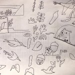 來自藝術(shù)家張婷雅的手稿，充滿了想像空間，串聯(lián)旱溪鳥類，臺(tái)灣特有的動(dòng)植物，與自然環(huán)境共容並生生不息。