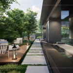 新業(yè)恆一社區(qū)，提供輕食廚房&泳池 SPA 俱樂(lè)部，讓住戶(hù)回家即度假，隨時(shí)隨地皆能輕鬆寫(xiě)意。(圖為 新業(yè)恆一 泳池3D示意圖)