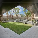 創(chuàng)遊式中庭，多層次石階，綠意層層環(huán)繞花樹(shù)，坐臥綠野香坡，天光劇場(chǎng)放映，與家人享生活的美好。