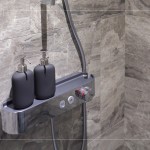 新業(yè)職人挑選恆溫沐浴龍頭，除了可放置沐浴用品外，最重要的是能讓住戶在淋浴的過程中提供穩(wěn)定的水溫，進(jìn)而更貼近實(shí)際需求。