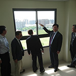 林佳龍市長(zhǎng)參觀新業(yè)誠(chéng)家標(biāo)準(zhǔn)戶住宅