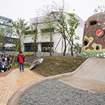 取自大肚山、望高寮等在地印象，作為觀峰專屬碉堡的靈感構(gòu)思。