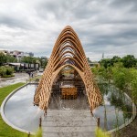 該企業(yè)館在花博展區(qū)，是一個(gè)亮眼的地標(biāo)。業(yè)者提供