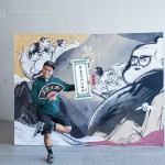 『新業(yè)掌門人在此！』，精心設(shè)計的手拿牌搭配靈活的肢體動作，住戶恣意發(fā)揮，呈現(xiàn)心目中武林大俠的模樣。