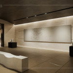 公設(shè)規(guī)劃竹南首座社區(qū)私人美術(shù)館，以藝術(shù)為生活落款，營造美感薰陶的日常氛圍。(圖為 新業(yè)恆一 公設(shè)3D示意圖)